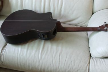 All solid wood 14th guitar customized acoustic electric guitar in satin finishing supplier