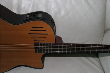 All solid wood 14th guitar customized acoustic electric guitar in satin finishing supplier