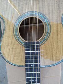 AAAA handmade all Solid guitars OM body guitar imported wood soundhole EQ acoustic electric guitar supplier