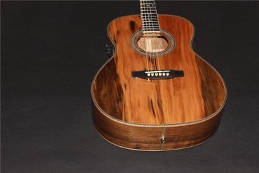 AAAA all Solid imported apple wood OM body style acoustic electric guitar supplier