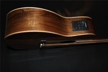 AAAA all Solid imported apple wood OM body style acoustic electric guitar supplier