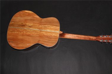 AAAA all Solid imported apple wood OM body style acoustic electric guitar supplier