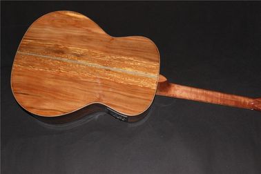 AAAA all Solid imported apple wood OM body style acoustic electric guitar supplier