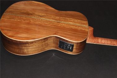 AAAA all Solid imported apple wood OM body style acoustic electric guitar supplier