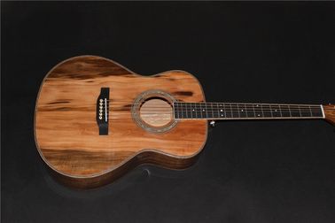 AAAA all Solid imported apple wood OM body style acoustic electric guitar supplier