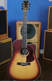 Vintage jumbo 43&quot; acoustic electric guitar supplier