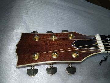 43" Jumbo satin finishing acoustic guitar hand made mahogany wood color acoustic guitar supplier