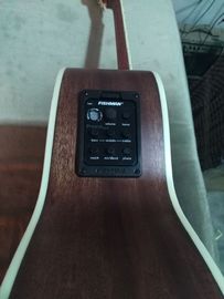 43" Jumbo satin finishing acoustic guitar hand made mahogany wood color acoustic guitar supplier