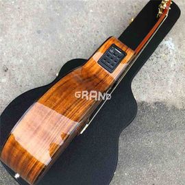 Top Quality Cutaway K24c Natural Koa wood acoustic guitar,Factory Custom 41 inch k24 Koa classic guitar,Free shipping supplier