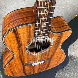 Top Quality Cutaway K24c Natural Koa wood acoustic guitar,Factory Custom 41 inch k24 Koa classic guitar,Free shipping supplier