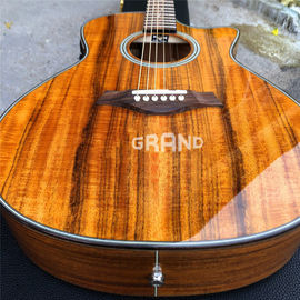 Top Quality Cutaway K24c Natural Koa wood acoustic guitar,Factory Custom 41 inch k24 Koa classic guitar,Free shipping supplier