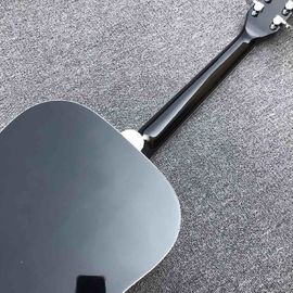 41&quot; All Black color acoustic guitar,Rosewood fingerboard,handmade Solid spruce wood guitar supplier