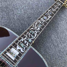 41 inch D style Solid wood acoustic guitar,Abalone binding and inlays ,Ebony fingerboard in sunburst supplier