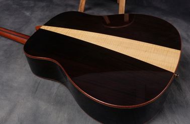 D style solid cedar wood acoustic guitar 41 inch rosewood and maple Flame back Guitar supplier