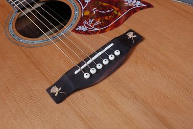 D style solid cedar wood acoustic guitar 41 inch rosewood and maple Flame back Guitar supplier