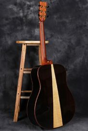 D style solid cedar wood acoustic guitar 41 inch rosewood and maple Flame back Guitar supplier