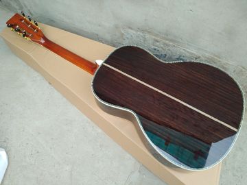 AAA solid spruce top 39 inch Acoustic Guitar custom Ebony fretboard ooo style electric Guitar supplier