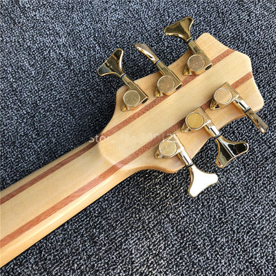Ken Smith 6 strings Electric Bass Guitar,Burst maple top Active pickups Guitar Bass Golden hardware supplier