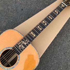 2019 New Custom Electric Acoustic Guitar Solid cedar top D style Acoustic Guitar supplier