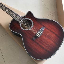 Custom KOA wood Guitar OEM 12 strings k24ce koa classic acoustic guitar supplier