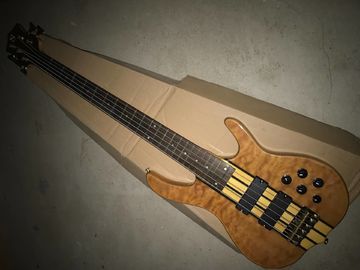 5 Strings Ken bass Smith bass Golden Hardware with Active pickup Burl Top & Back electric guitar Bass supplier