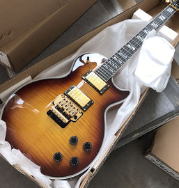Right handed electric guitar with 6 strings and gold bridge for performance Free shipping supplier