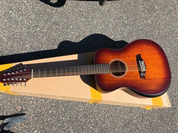 AAAA OM and Auditorium folk Guitars Orchestra 12 string OM all solid mahogany wood acoustic electric guitar supplier