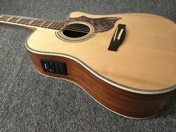 Factory customization Solid Spruce Top Mt D45c Cutaway Electric Acoustic Guitar supplier