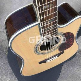 Factory customization Solid Spruce Top D45c Cutaway Electric Acoustic Guitar supplier