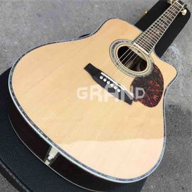 Factory customization Solid Spruce Top D45c Cutaway Electric Acoustic Guitar supplier