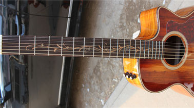 Top Quality koa wood cutaway acoustic electric guitar K24 model best guitars supplier