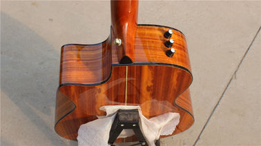 Top Quality koa wood cutaway acoustic electric guitar K24 model best guitars supplier