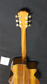 Top Quality left handed koa wood cutaway acoustic electric guitar G24 model best guitars supplier