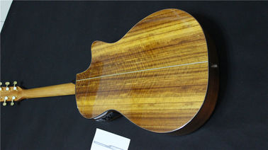 Top Quality left handed koa wood cutaway acoustic electric guitar G24 model best guitars supplier