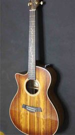 Top Quality left handed koa wood cutaway acoustic electric guitar G24 model best guitars supplier