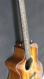 Top Quality left handed koa wood cutaway acoustic electric guitar G24 model best guitars supplier