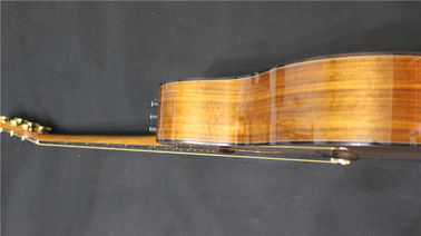 Top Quality left handed koa wood cutaway acoustic electric guitar G24 model best guitars supplier