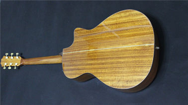 Top Quality left handed koa wood cutaway acoustic electric guitar G24 model best guitars supplier