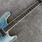 Light blue Quilted Flame Maple Mayones Electric Guitar,2019 New S logo Neck through body 6 Strings Guitar supplier