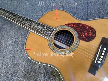 39 inches ooo45s Acoustic Guitar Top AAA Solid Red Cedar Abalone Binding Body With Fishman Pickups Rosewood fingerboard supplier