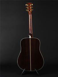 OEM custom guitar 41 inch solid spruce top D45f style handmade Acoustic Guitar with pickup 301 fishman supplier