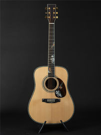 OEM custom guitar 41 inch solid spruce top D45f style handmade Acoustic Guitar with pickup 301 fishman supplier