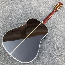 All Real Abalone D style acoustic guitar,Ebony fingerboard OEM custom 41 inches Solid spruce top Guitar Free shipping supplier