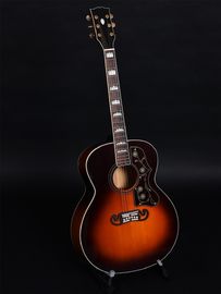 Customized 43 Inch size solid wood acoustic guitar flamed maple back side rosewood fingerboard supplier