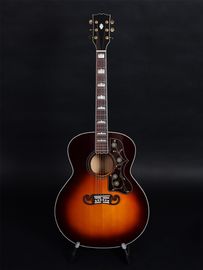 Customized 43 Inch size solid wood acoustic guitar flamed maple back side rosewood fingerboard supplier