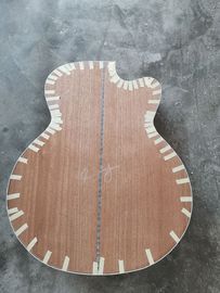 Solid mahogany wood left handed grand cutaway acoustic guitar jumbo size mahogany wood acoustic electric guitar supplier