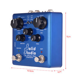 Solid Studio IR Power Amp Simulator Guitar Multi Effect Pedal Dual Footswitch Builtin 8 Cabinet 8 Microphone True Bypass supplier