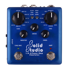 Solid Studio IR Power Amp Simulator Guitar Multi Effect Pedal Dual Footswitch Builtin 8 Cabinet 8 Microphone True Bypass supplier