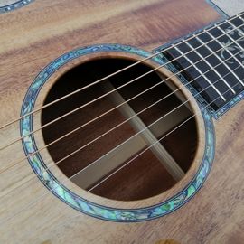 2019 Real Photos, acoustic guitar,Real Abalone Inlay,Solid Koa wood Cutaway electric guitar, Free shipping supplier