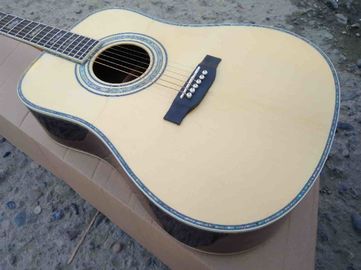 41 inch Full solid wood D style classical Acoustic Guitar,Real abalone Ebony fingerboard,One piece of neck OEM custom gu supplier